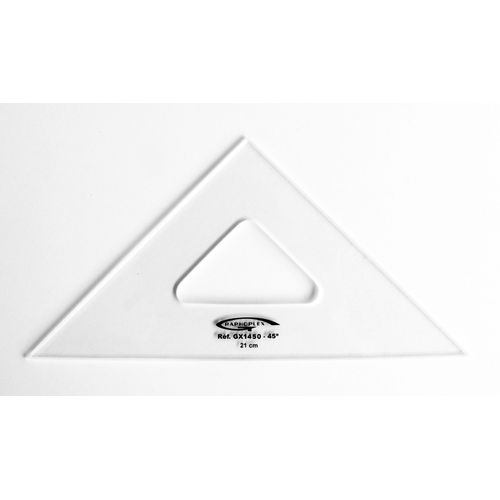 Equerre 45° 3 Bords Anti-Taches 21 Cm - Graphoplex
