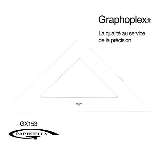 Equerre 45° 3 Bords Droits 70 Cm - Graphoplex