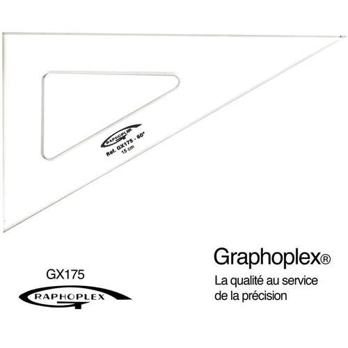 Equerre 60° 3 Bords Droits 15 Cm - Graphoplex