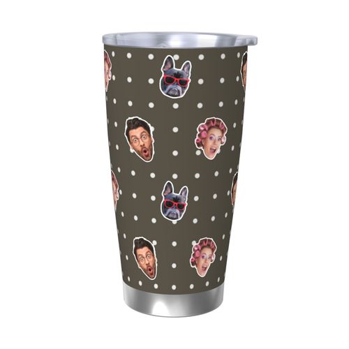 Gobelet Personnalisé Avec Visage 590ml Neutra Bohème=12 Tasse De Café Pour Voiture Avec Photo D'animaux De Compagnie,Bébé,Enfants,Hommes,Femmes