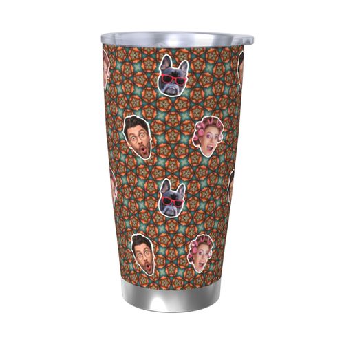 Gobelet Personnalisé Avec Visage 590ml Martin-Pêcheur=16 Tasse De Café Pour Voiture Avec Photo D'animaux De Compagnie,Bébé,Enfants,Hommes,Femmes