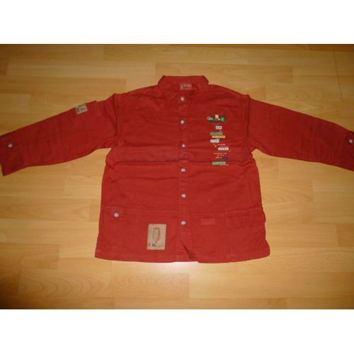 Chemise Manches Longues Rouge - Du Pareil Au Même- 8 Ans