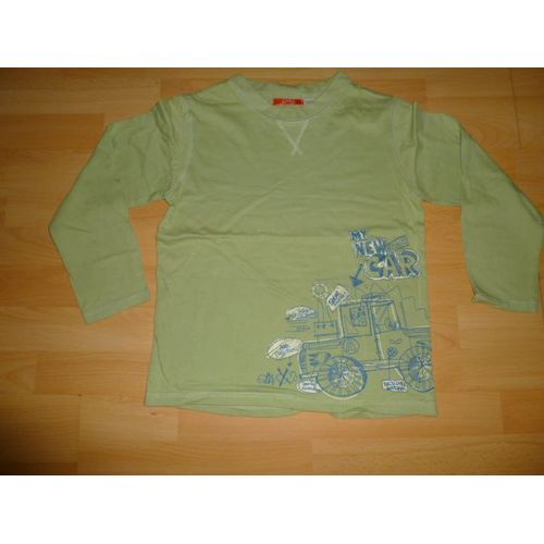 T-Shirt Manches Longues Vert- Okaou -12 Ans