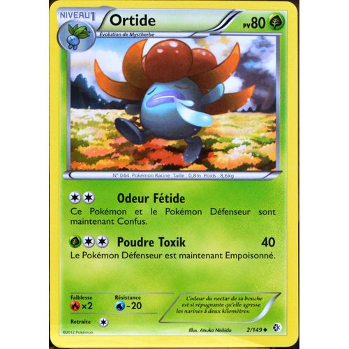 Carte Pokémon 2/149 Ortide 80 Pv