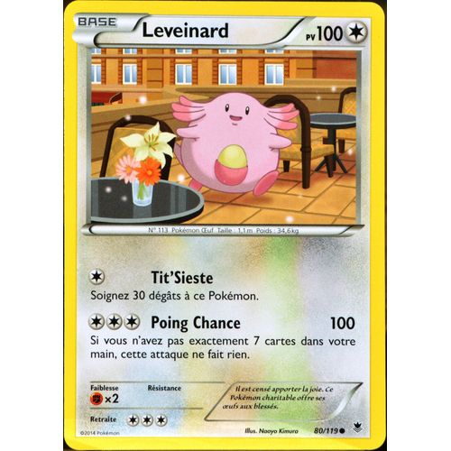 Carte Pokémon 80/119 Leveinard 100 Pv Série Deck Combat Légendaire Neuf Fr