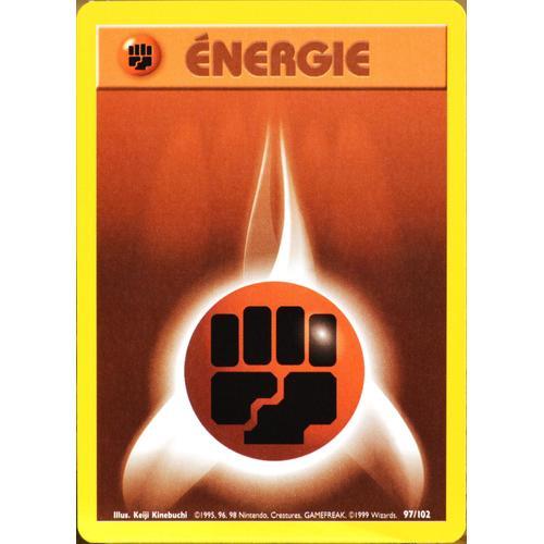 Carte Pokémon 97/102 Energie Combat Set De Base Neuf Fr