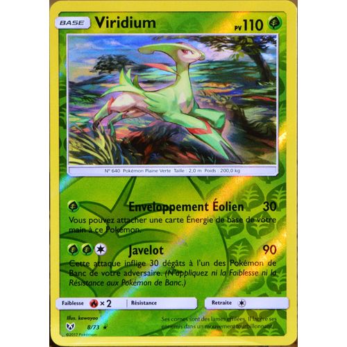 Carte Pokémon 8/73 Viridium 110 Pv - Reverse