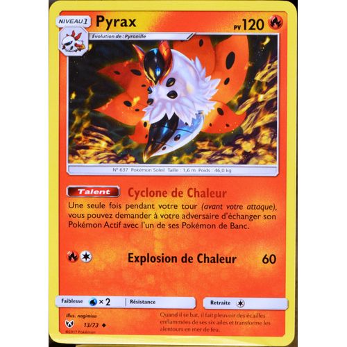 Carte Pokémon 13/73 Pyrax 120 Pv