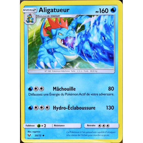 Carte Pokémon 20/73 Aligatueur 160 Pv