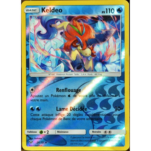 Carte Pokémon 26/73 Keldeo 110 Pv - Reverse