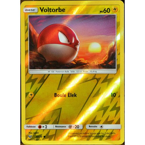 Carte Pokémon 30/73 Voltorbe 60 Pv - Reverse Sl3.5 Légendes Brillantes Neuf Fr
