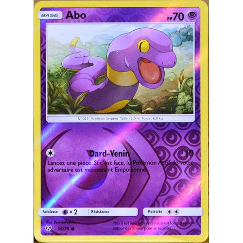 Carte Pokémon 36/73 Abo 70 Pv - Reverse