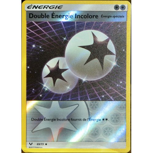 Carte Pokémon 69/73 Double Énergie Incolore - Reverse