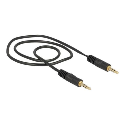 Delock - Câble audio - mini-phone stereo 3.5 mm mâle pour mini-phone stereo 3.5 mm mâle - 50 cm - noir
