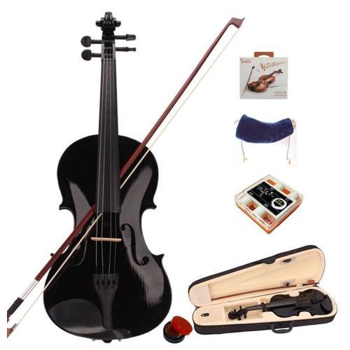 Violon Glary Gv100 4/4 Bois Massif Noir