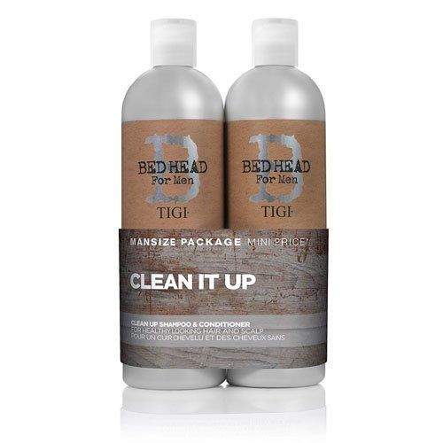 Tigi Bead Head Forclean It Up Tween Set 1500ml Shampoo & Conditioner Men 