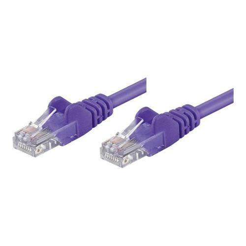 Intellinet - Cordon de raccordement - RJ-45 (M) pour RJ-45 (M) - 2 m - UTP - CAT 5e - moulé, sans crochet - violet