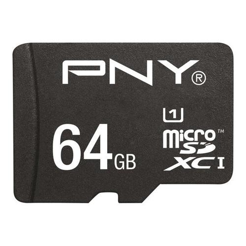 PNY Performance 2015 - Carte mémoire flash (adaptateur microSDXC vers SD inclus(e)) - 64 Go - UHS Class 1 / Class10 - microSDXC UHS-I