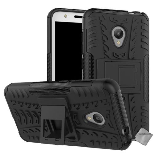 Housse Etui Coque Rigide Anti Choc Pour Alcatel U5 + Film Ecran - Noir