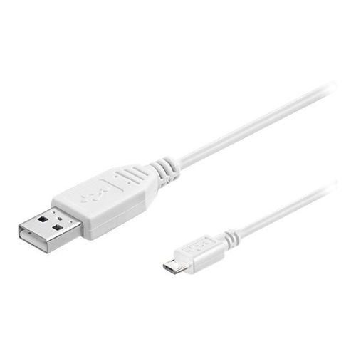 MicroConnect - Câble USB - USB (M) pour Micro-USB de type B (M) - USB 2.0 - 5 m - blanc