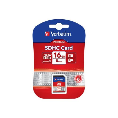 Verbatim - Carte mémoire flash - 16 Go - Class 10 - SDHC