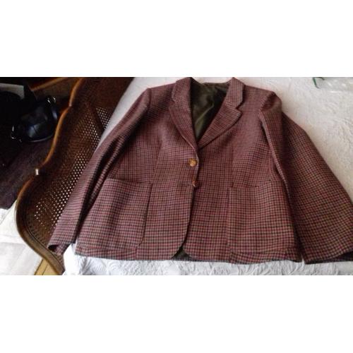 Veste Burberry Blazer Classique Laine 42 Rouge 