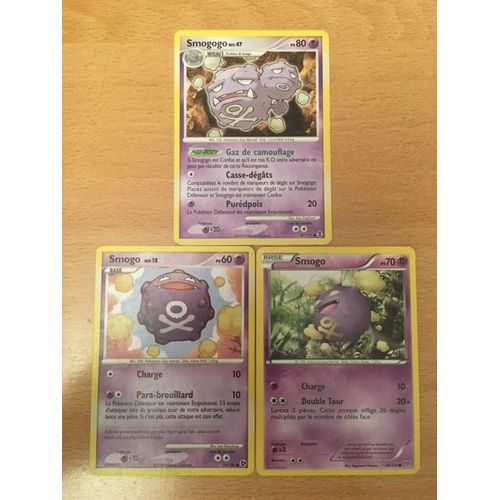 Smogo 70pv (56/135) + Smogo 60pv (74/106) + Smogogo 80pv (87/111) Pokemon