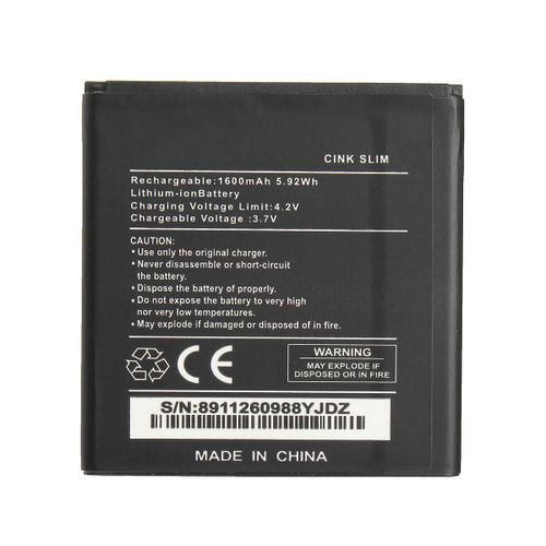 Batterie De Rechange Pour Wiko Cink Slim 1600mah 5.92wh