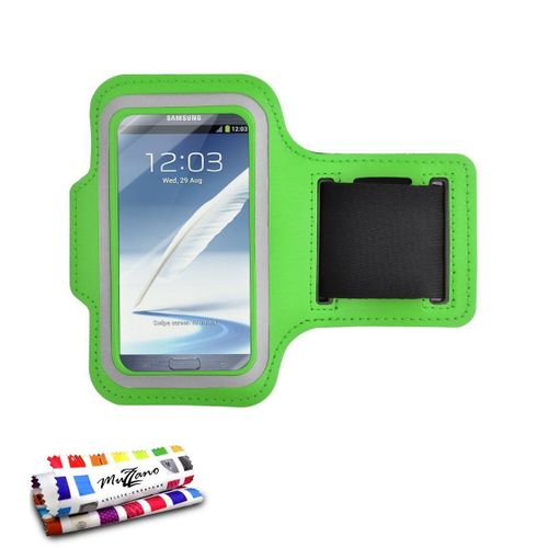 Brassard De Sport Samsung Galaxy Note 2 Vert Anti-Dérapant