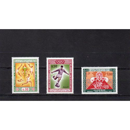 Timbres-Poste D'algérie (Jeux Olympiques De Mexico)