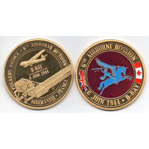 Ww2 - Maxi-Médaille - 6th Airborne Division - Pegasus Bridge