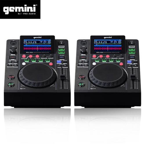 Double Platines Lecteurs LCD Gemini MDJ-500 professionnels USB MP3 Media Player Mode MIDI