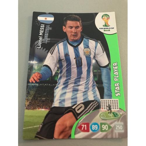 Carte Lionel Messi Fifa World Cup Brasil Star Player