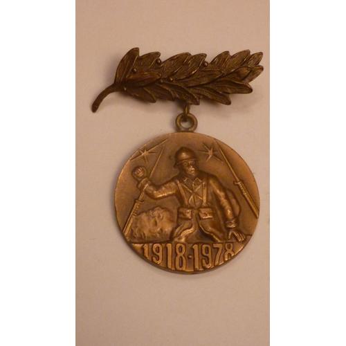 Médaille Commémorative 1918 1978, Offert Par Le Conseil Général Du Calvados Aux Anciens Combattants Ref M403