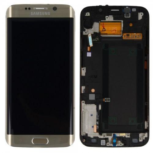 Écran Complet Avec Châssis (Vitre Tactile Et Écran Lcd) Pour Samsung Galaxy S6 Edge Sm-G925f Doré