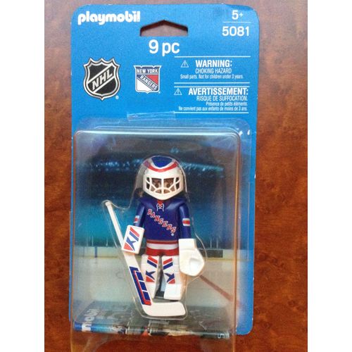 Playmobil 5081 Hockeyeur Gardien De But Des Rangers De New York