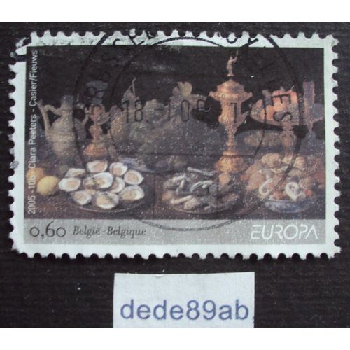 Belgique . België .. 0.60 Europa . Tableau : Nature Morte De Clara Peeters . Oblitéré Used Stamp.