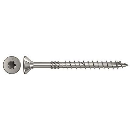 Fischer Vis à bois acier inoxydable 6x80 A2 TX, 100 pce - 657118