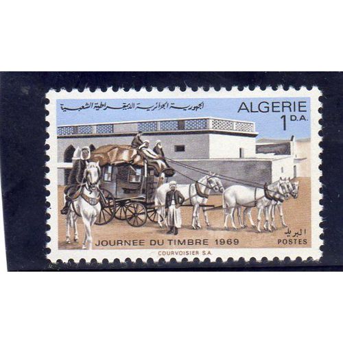Timbre-Poste D'algérie (Journée Du Timbre : Diligence)