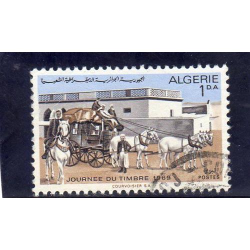 Timbre-Poste D'algérie (Journée Du Timbre : Diligence)