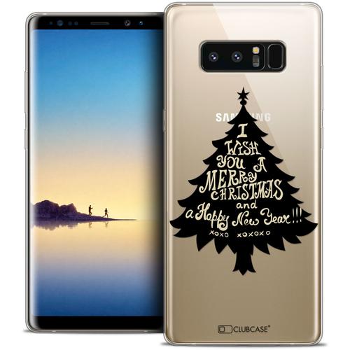 Caseink Caseink Coque Pour Samsung Galaxy Note 8 (6.3 ) Housse Etui [Crystal Gel Motif Hd Collection Noël 2017 Design Xoxo Tree - Souple - Ultra Fin - Imprimé En France]