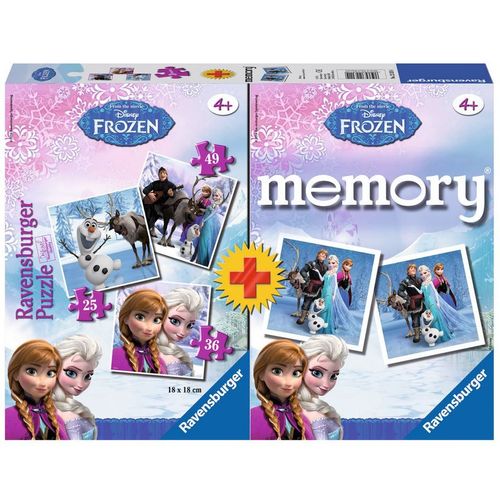Puzzle 25 Pièces 3 Puzzles + Memory - La Reine Des Neiges