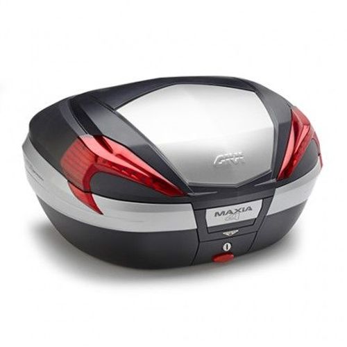 Givi Top Case 56lt Mkey Noir + Alu + Cata Rouges - Taille