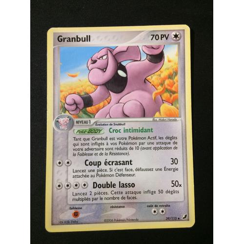 Granbull 39/115 Set Ex Forces Cachées Fr