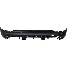 Pare Chocs Arrière Inférieur Pour Fiat 500x Depuis 2015, Noir Gaufré, Trous Radar + Moulure, Neuf