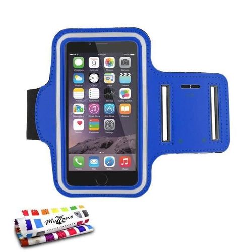 Brassard De Sport Iphone 6 6s Plus (5"5) Bleu Marine Anti-Dérapant