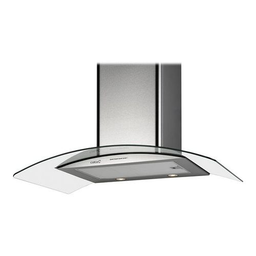 CATA GAMMA 600 - Hotte - hotte décorative - largeur : 60 cm - profondeur : 50 cm - evacuation & recyclage - inox et verre