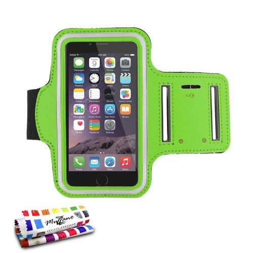 Brassard De Sport Iphone 6 6s Plus (5"5) Vert Anti-Dérapant
