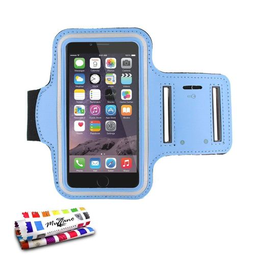 Brassard De Sport Iphone 6 6s Plus (5"5) Bleu Anti-Dérapant