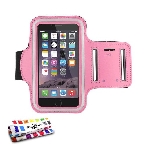 Brassard De Sport Iphone 6 6s Plus (5"5) Rose Anti-Dérapant